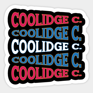 NATIONAL TEXT ART COOLIDGE Sticker